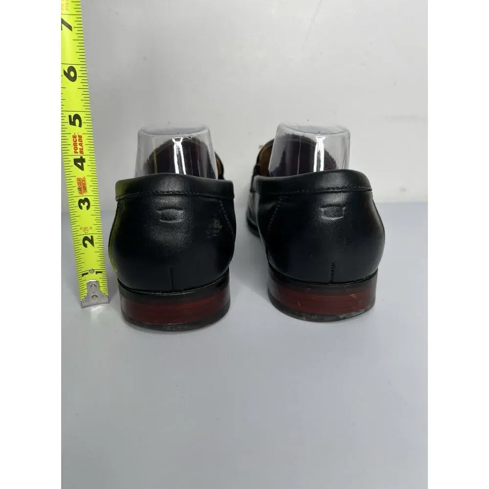 Florsheim Moc Toe Loafers Leather Black Dress Shoe Men’s Size 9.5